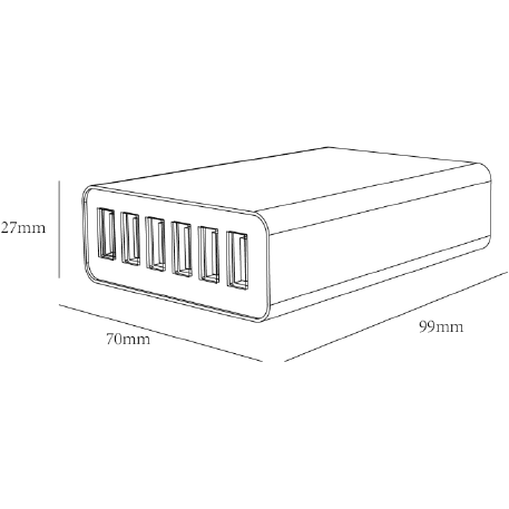 6 Port Hub für Max, Mod und Box Diebstahlsicherungen - EastekOnlineshop