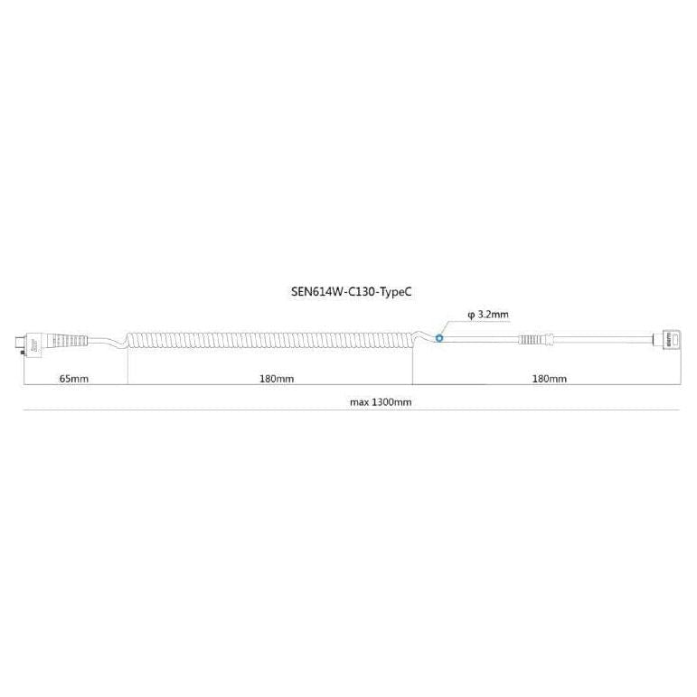 Max Sicherungs- und Ladekabel USB Typ C (614W) Smartphone - EastekOnlineshop